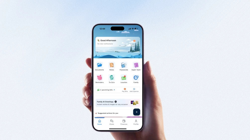SuperFam app onboarding